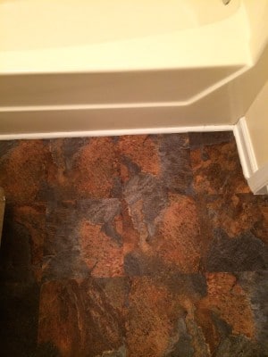 Master bath flooring