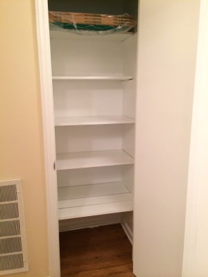 Hall linen closet